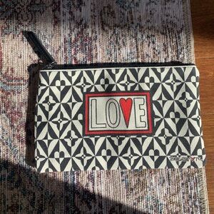 NWOT Brighton Love Red and Black Cosmetic Pouch